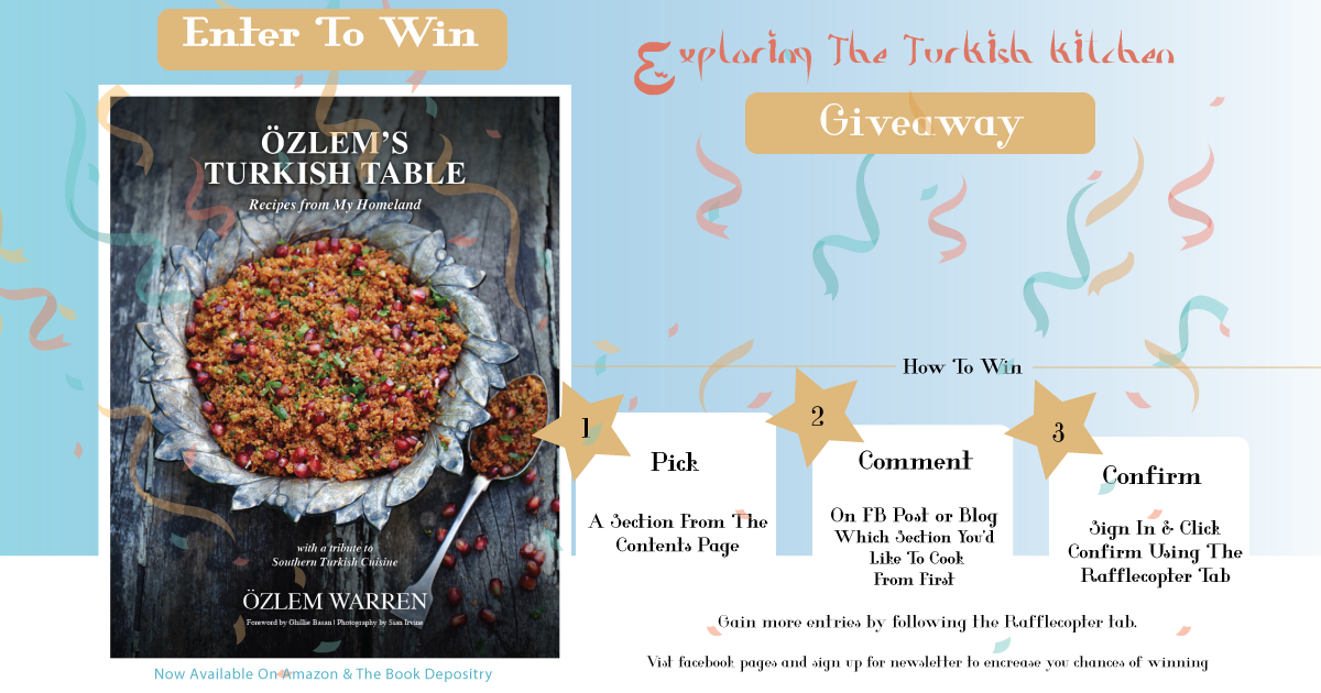Ozlems Turkish Table Cookbook Giveaway