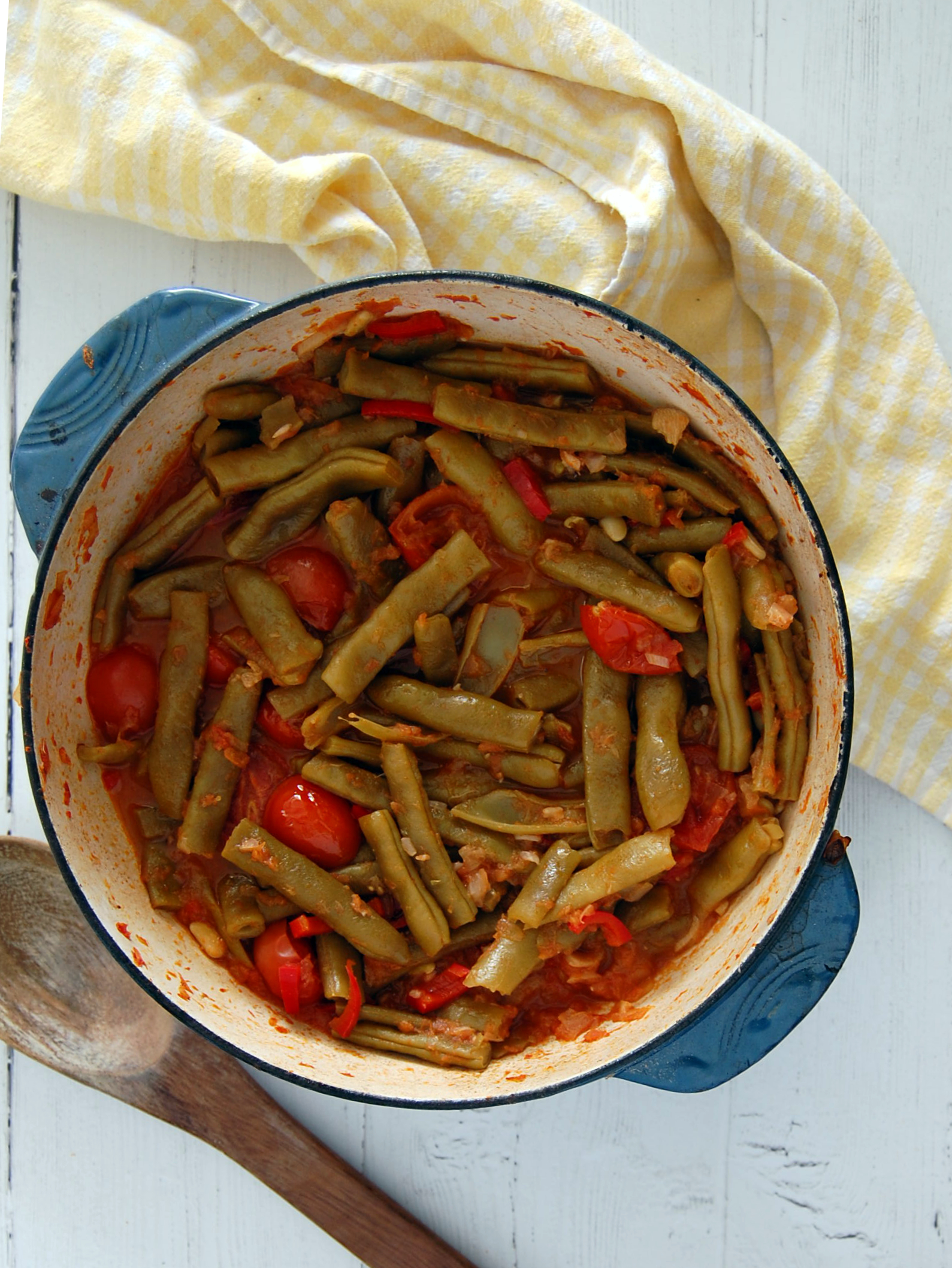 exploringtheturkishkitchen.com - Green Beans In Tomato Sauce | Taze Fasulye